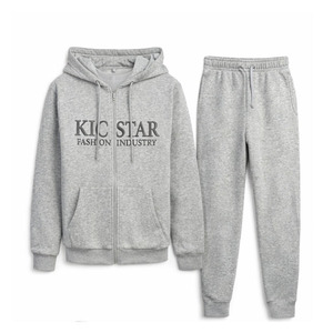 Conjunto de Sudadera con Cremallera Completa y Pantalones Deportivos, Logotipo Bordado Personalizado, Ropa Deportiva Informal, Traje Deportivo para Hombre - Product Image 1