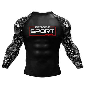 Rashguard de Jiu Jitsu y Muay Thai de Alta Calidad al por Mayor, Rashguard Deportivo de Compresión Personalizado de Manga Larga para Hombre, MMA, BJJ - Product Image 4