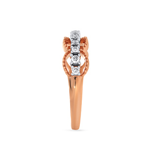 แหวนเพชรทรงมงกุฎหรูหรา ฝังเพชรแบบ Eternity ทองคำขาว 18K ทรงกลม สำหรับเจ้าสาวหรือวันครบรอบ - Product Image 3