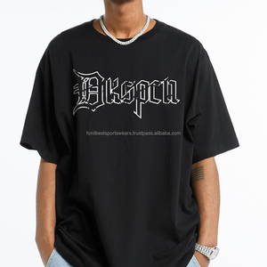 Custom Printed Front <b>Skulls</b> <b>Men's</b> Black O-Neck Short Sleeve T-<b>Shirt</b> Regular Fit Street Style 100% Cotton Jersey - Product Image 1