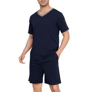 Nouvel ensemble décontracté d'été pour homme : chemise en maille et t-shirt, couleur unie - Product Image 4