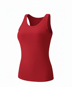 Débardeurs pour femmes prêts à être expédiés en gros – Hauts basiques côtelés en coton à col rond, décontractés et sans manches - Product Image 6