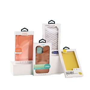 Emballage personnalisé avec logo pour étuis de téléphone portable, boîtes de rangement en plastique PVC - Product Image 1