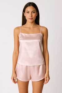 Conjunto de Pijama Corto para Mujer, Sexy, Elegante, Transpirable, Suave, 100% Poliéster - Product Image 2