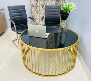 Hot Selling Modern Coffee <b>Table</b> Stand Gold Plated Center <b>Table</b> Marble Top for Hotel & Living Room <b>Nested</b> Design Furniture - Product Image 5