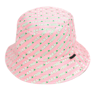 Chapeau Bob Réversible Rose et Noir AKA avec Logo Brodé, Chapeau de Pêche en Coton Double Face, Casquette de Voyage Décontractée Anti-UV - Product Image 1