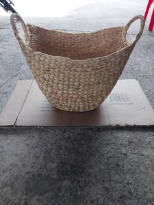 Premium Modern Eco-Friendly Sustainable Multifunction <b>Storage</b> Baskets <b>3</b> Oval Water Hyacinth Food/Fruit <b>Bins</b> Vietnam - Product Image 4