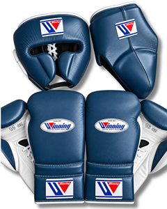 Conjunto de Guantes de Boxeo y Protector de Cabeza Winning, Color Borgoña, Cuero, Cierre de Cordones y Velcro - Product Image 5