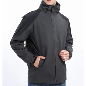 Chaqueta Impermeable con Logotipo Personalizado, Cortavientos Unisex, Ajuste Holgado, con Capucha, Ligera, para Exteriores, Invierno, Otoño, con Cremallera, Venta al Por Mayor - Product Image 1