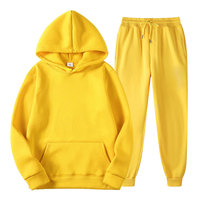 Set Hoodie Jogger Pria Oversize Berbahan Katun 100% Ramah Lingkungan, Ringan, Polos, dengan Logo Custom