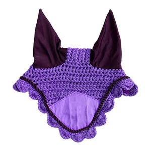 Luxury Horse Ear Bonnet Crochet <b>Fly</b> Veil Custom Neoprene Ears Piping Horse Riding Equipment OEM Manufacturer Factory - Product Image 5