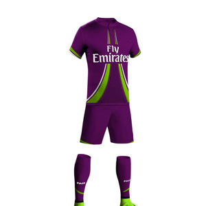 Maillots de football personnalisés pour adultes et enfants, ensemble short et maillot en polyester respirant à séchage rapide, équipement de football - Product Image 3