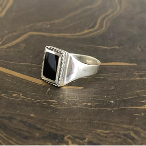 High Quality Black Onyx Fine 925 Sterling <b>Silver</b> <b>Ring</b> for <b>Men</b> & Women Handcrafted Statement Gemstone Jewelry Gift - Product Image 2