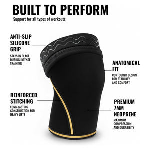 Offre Spéciale – Genouillères pour Hommes en Tissu Doux, Respirant et Antidérapant – Soutien du Genou en Néoprène pour Entraînement et Gym - Product Image 2