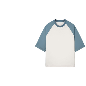 Custom Logo Unisex Custom O-Neck <b>T</b>-<b>Shirt</b> 100% Cotton Solid Pattern <b>Raglan</b> Sleeves Casual Oversized Fit 280g Knitted Men's - Product Image 6