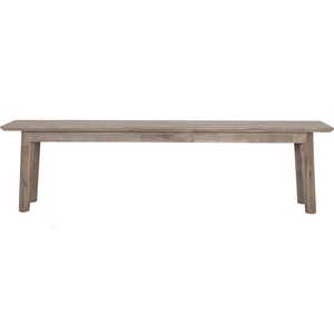 Minimalist <b>Wooden</b> Dining <b>Bench</b> Navara Ash Finish Long Seating with Acacia Veneer Top Malaysian Oak Legs for Restaurant Cafe - Product Image 2