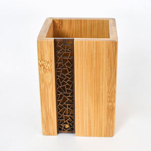 Nuevo Portalápices de Bambú WDF, Soporte para Bolígrafos y Lápices, Organizador de Escritorio - Product Image 1