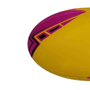 Ballon de rugby OEM en gros, taille personnalisable, avec chambre à air en butyl, classique, durable, pour adultes, entraînement intense et jeu - Product Image 5
