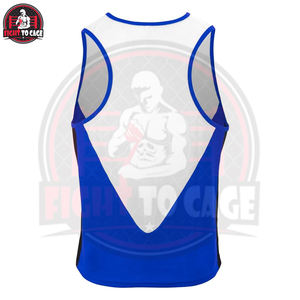 Conjunto de Uniforme de Boxeo OEM/ODM de Alta Calidad, Camiseta sin Mangas y Pantalones Cortos de Malla Ligera de Secado Rápido para Entrenamiento de Kickboxing y MMA - Product Image 4