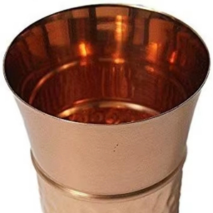 Verres en cuivre, solution d'hydratation pratique, vaisselle ayurvédique, écologique, réutilisable, durable, pour la cuisine, la maison, usage quotidien - Product Image 1