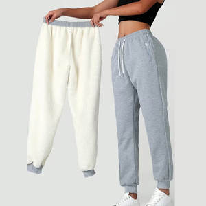 Pantalon de jogging ajusté en molleton de coton respirant et à séchage rapide pour femme, taille mi-haute, coupe droite, idéal pour l'entraînement décontracté en hiver – Vente en gros et personnalisation - Product Image 6