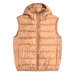 Chaleco acolchado para hombre, tela transpirable, diseño sin mangas, sudadera con capucha y cremallera, corte regular, impresión de logotipo personalizado, chaleco acolchado para hombre - Product Image 5