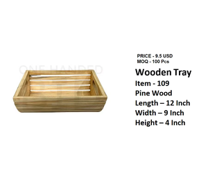 Élégant support de rangement multifonctionnel en bois, fait main, durable, non pliable, type plateau sur pied - Product Image 5