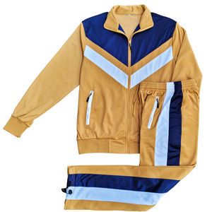 Nouvelle Arrivée 2026 – Survêtement Décontracté 100 % Polyester à Rayures, Coupe Droite, Idéal pour l'Hiver et le Sport Urbain - Product Image 1