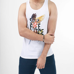 Camiseta sin Mangas Casual para Hombre, Tela de Algodón Suave, Cuello Redondo, Ligera, Ropa de Uso Diario de Verano, de Alta Calidad - Product Image 1