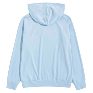 Premium Quality <b>Thick</b> GSM Cotton <b>Fleece</b> Made Blank Pullover Cheap Price Street Style Sky Blue Hoodie Cut & Sew Streetwear <b>Jacket</b> - Product Image 3