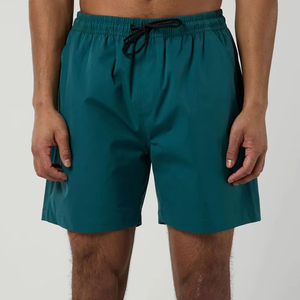 Shorts de bain micro-éco-responsables mi-taille pour homme, personnalisables avec logo, respirants et à séchage rapide, idéaux pour l'été et le sport - Product Image 6