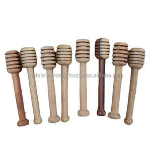Agitador de miel de madera 100% natural, reutilizable, ecológico, de 30 ml, con mango largo y gotero, para tablas de charcutería de cocina y recuerdos de fiesta - Product Image 6
