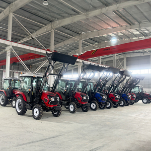 Tracteur <span class=keywords><strong>agricole</strong></span> à roues 4x4 avec chargeur frontal et remorque <span class=keywords><strong>agricole</strong></span> pour le chargement et le transport - Product Image 6