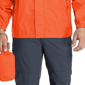 Rain <b>Jackets</b> High Quality Hooded Rain <b>Jackets</b> <b>Waterproof</b> Breathable Outdoor Protection Wear OEM Bulk - Product Image 6