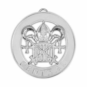 Collier de Maître de Loge Bleue Maçonnique, Bijou Personnalisé avec Logo Magnétique en Relief 3D, Épingle de Sûreté en Laiton Plaqué Argent Durable, OEM - Product Image 4