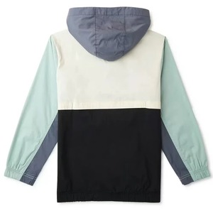Ensemble short et veste coupe-vent à capuche 100 % nylon, deux pièces, léger, en polyester, sportif, pour le printemps, séchage rapide - Product Image 3