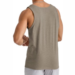 เสื้อกล้ามวิ่งผู้ชาย ผ้าถัก ระบายอากาศได้ดี 100% ผ้าฝ้าย สำหรับออกกำลังกายในฤดูร้อน ฟิตเนส ยิม - Product Image 3