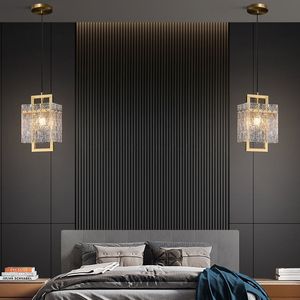 Jewell 1-<b>Light</b> Brass <b>Geometric</b> Pendant <b>Light</b> with Water-Ripple Glass <b>Shade</b> Stylish Chandelier for Home Decor - Product Image 3