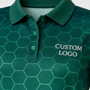 Polo Personalizado para Mujer con Degradado Esmeralda Menta, de Secado Rápido, Transpirable, Manga Corta, Uniforme de Golf de Alto Rendimiento WPS-0758 - Product Image 5