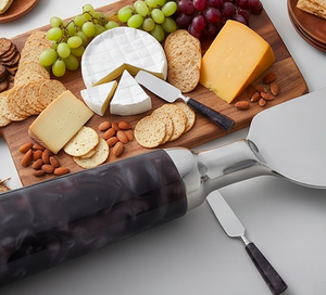 Stainless Steel <b>Cheese</b> <b>Knife</b> <b>Set</b> With Sleek Black Handles Durable Kitchen Tools For Serving <b>Cheese</b> Restaurant And Hotel Use - Product Image 6