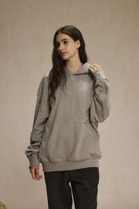 H5524 Nuevo Diseño Streetwear al por Mayor, Sudaderas con Capucha Personalizadas para Hombre y Mujer, 430 Gsm, Mezcla de Algodón, Cierre de Cremallera, Talla Grande - Product Image 6