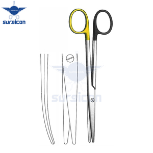 กรรไกร Mayo-Lexer ขนาด 16 ซม. / 6-1/4 นิ้ว ปลายทู่/ปลายโค้ง ใบมีดเดี่ยวแบบหยัก กรรไกรผ่าตัด Super Cut TC สำหรับงานที่ต้องการความแม่นยำ - Product Image 4