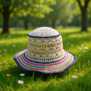 Chapeau en pampille tressé à la main - Product Image 3