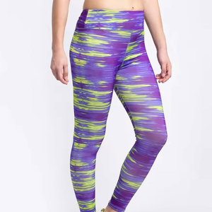 Wholesale High Waist <b>Women</b> Yoga <b>Leggings</b> Stretch Athletic Pants Slim Fit Fitness Workout Tights - Product Image 3