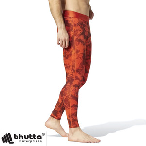 Leggings de Compresión para Hombre con Estampado Abstracto de Camuflaje Rojo, Pantalones Ajustados para Fitness, Gimnasio y Entrenamiento, Ropa de Compresión - Product Image 3