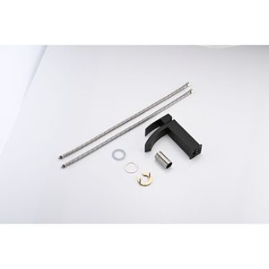 Rubinetto Monocomando a Cascata per Lavabo Bagno con Beccuccio Rettangolare Extra Large - Product Image 3