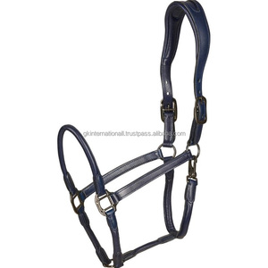 Tailles personnalisées de qualité d'exportation rembourrage confortable et couture durable 100% licou de cheval en cuir véritable en épi complet sur la taille - Product Image 2