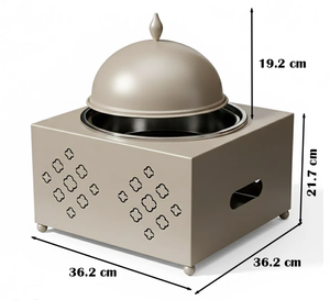 Plat de service buffet au design unique avec casserole de qualité supérieure pour mariages, hôtels et restaurants – Idéal pour la restauration décorative - Product Image 1