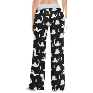 Vente en gros de pantalons de pyjama personnalisés de qualité supérieure OEM pantalons de pyjama pour femmes vêtements de salon décontractés pantalons de nuit - Product Image 2