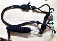 Laisse de travail fantaisie en nylon PP de 8 mm d'épaisseur, magnifiquement conçue, durable, réglable, avec rembourrage en coton et crochet pour laisses de nez.
